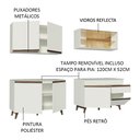 Ver imagem 5 de Armário de Cozinha Completa 240cm Branco Reims Madesa 01