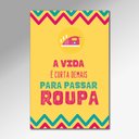 Ver imagem 3 de Placa Decorativa - Passar Roupa Arte Destaque 30 X 40 Cm