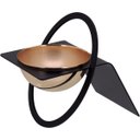Ver imagem 1 de Adorno Decorativo de Metal Preto 19x11x11cm Enfeite Mesa Estante Sala Decoração