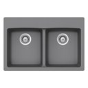 Ver imagem 1 de Cuba de Cozinha em Quartzo Schock By Arell 202v + Válvula de Inox com Cesto e Tampa Decorativa