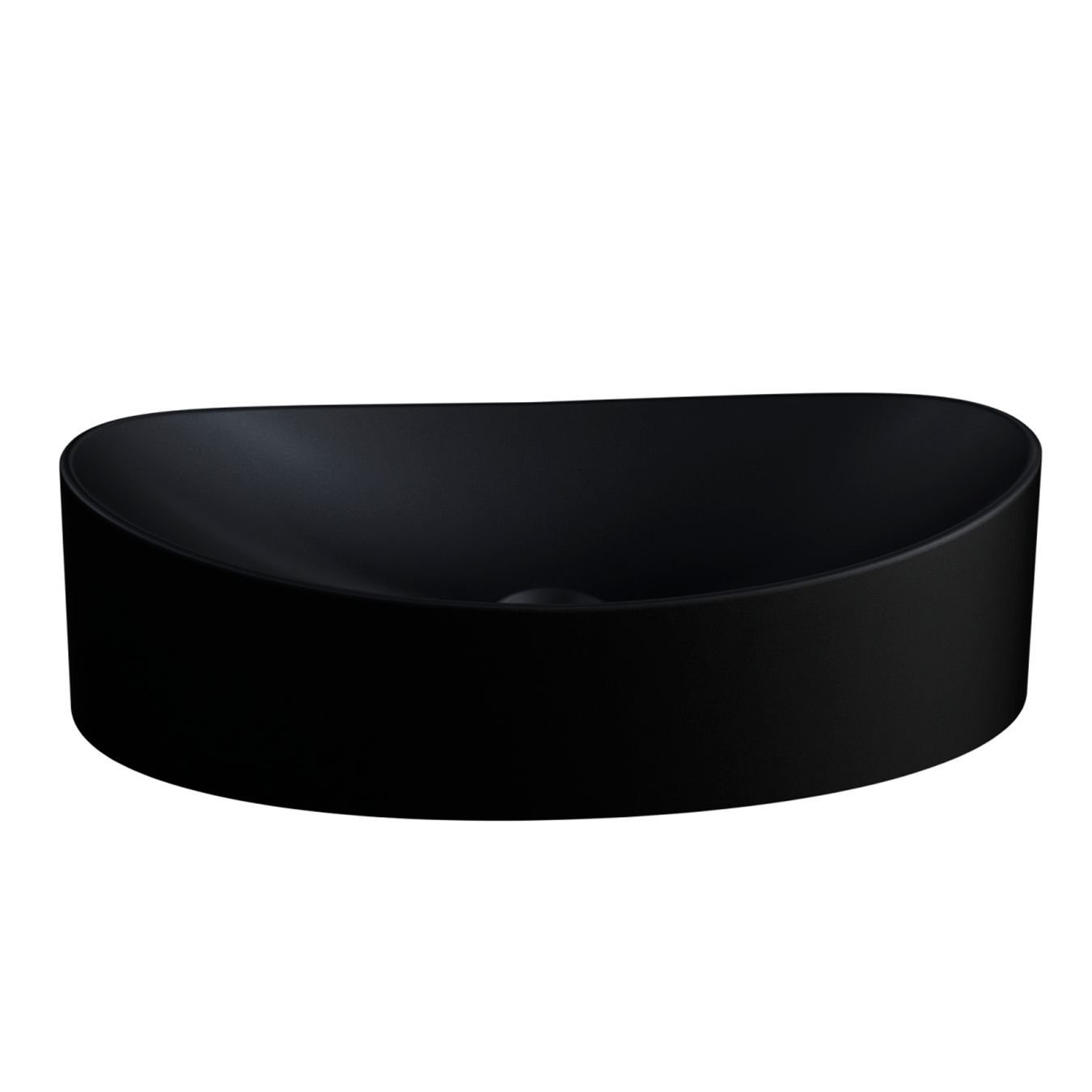 Cuba Pia para Banheiro Oval Canoa 46cm Tânia C08 Preto - Mpozenato - 5
