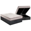 Ver imagem 1 de Cama Box Baú Queen: Colchão Anatômico Paropas D33 / AG65 Confort + Base CRC Suede Gray(158x198)