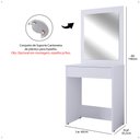 Ver imagem 6 de Penteadeira Camarim Pequena Mesa Sofia Gaveta Maquiagem Espelho Quarto Infantil Menina Luxo - Rpm