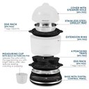 Ver imagem 2 de Elite Gourmet Cozedor de Ovos Digital 2 Níveis 14 Ovos com 6 Funções (carvão)