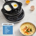Ver imagem 6 de Elite Gourmet Cozedor de Ovos Digital 2 Níveis 14 Ovos com 6 Funções (carvão)