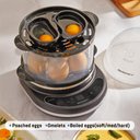 Ver imagem 5 de Elite Gourmet Cozedor de Ovos Digital 2 Níveis 14 Ovos com 6 Funções (carvão)