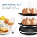 Ver imagem 3 de Elite Gourmet Cozedor de Ovos Digital 2 Níveis 14 Ovos com 6 Funções (carvão)