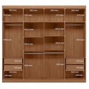 Ver imagem 2 de Guarda Roupa Casal Master New 8 Portas 4 Gavetas MDP Jatobá Areia com Cômoda Havana Santos Andirá