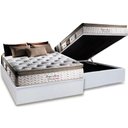 Ver imagem 1 de Cama Box Baú Casal: Colchão Molas Ensacadas Herval MasterPocket Imperatore Eco Bamboo + Base CRC