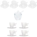 Ver imagem 1 de Kit 9 Peças -xícaras Café e Chá com 1-açucareiro Butterfly