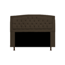 Ver imagem 2 de Cabeceira Geovana e Calçadeira Veneza Baú King 195cm Suede Marrom - LM DECOR