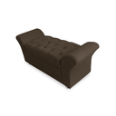 Ver imagem 3 de Cabeceira Geovana e Calçadeira Veneza Baú King 195cm Suede Marrom - LM DECOR