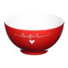 Kit com 2 Canecas 300ml + Tigela Bowl 440ml L'amour em Porcelana Vermelho - 3