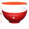 Kit com 2 Canecas 300ml + Tigela Bowl 440ml L'amour em Porcelana Vermelho - 2