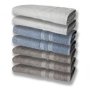 Ver imagem 1 de 7 Toalhas Felpudas e Grossa 80x150 3 Cinza 2 Azul 2 Branco
