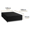 Ver imagem 3 de Cama Box c/Baú Viuva 1,28 Classic Preto