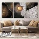 Ver imagem 1 de Quadro Trio árvore Textura -- Br Artes