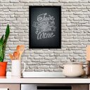 Ver imagem 2 de Quadro Save Water, Drink Wine 24x18cm - com vidro:Madeira preta
