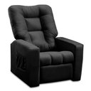 Ver imagem 3 de Poltrona Do Papai Reclinável Irlanda Suede Preto Madelina Decor