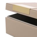 Ver imagem 2 de Caixa em Mdf com Revestimento em Pu Nude 26x26x14,5cm