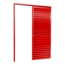 Ver imagem 1 de Porta de Correr Suspensa Veneziana Esq L.25 Vermelha 210x70 Brimak