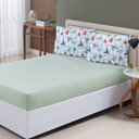 Ver imagem 2 de Jogo de Cama Lençol Sonho Bom Queen em Malha Algodão 3 Peças - Verde