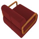Ver imagem 7 de Poltrona Decorativa Orgânica para Sala Kit 2 Belarus K04 Veludo Vermelho - Mpozenato