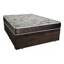Ver imagem 3 de Cama Box Baú Casal Confort Suede Marrom Com Colchão Casal Confort Molas Ensacada 65x138x188