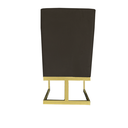 Ver imagem 4 de Kit 08 Cadeiras para Sala de Jantar Ana Base de Ferro Suede Marrom - D'classe Decor