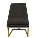 Ver imagem 2 de Kit 08 Cadeiras para Sala de Jantar Ana Base de Ferro Suede Marrom - D'classe Decor