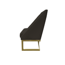 Ver imagem 3 de Kit 08 Cadeiras para Sala de Jantar Ana Base de Ferro Suede Marrom - D'classe Decor
