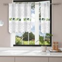 Ver imagem 3 de Cortina Pia c/ Bando Vitro Real Renda Cozinha 1,60x0,80x0,20:Costela Adão