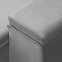 Ver imagem 7 de Sofá Retrátil Reclinável para Sala 3 Lugares 210cm Niels F04 Veludo Cinza Claro - Lyam Decor