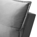 Ver imagem 6 de Sofá Retrátil Reclinável para Sala 3 Lugares 210cm Niels F04 Veludo Cinza Claro - Lyam Decor