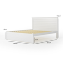 Ver imagem 3 de Conjunto Cama Queen Essenza com Cama Auxiliar em Madeira Maciça Mv Branco