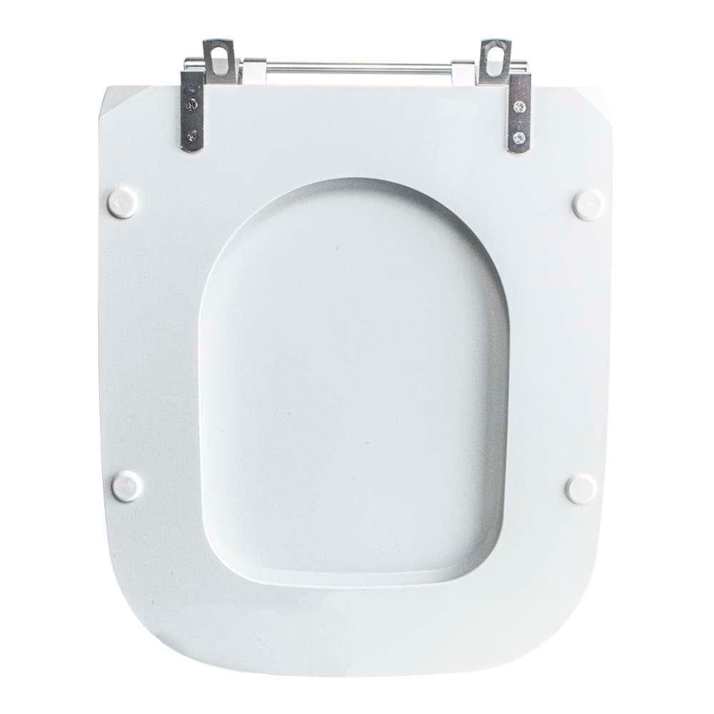 Tampa Vaso Sanitário Madeira Laqueada Tivoli Branco para Bacia Ideal Standard - 3