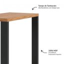 Ver imagem 2 de Mesa Notebook 100% Mdf Industrial F36 Freijó/preto - Dalla Costa