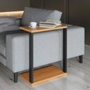 Ver imagem 3 de Mesa Notebook 100% Mdf Industrial F36 Freijó/preto - Dalla Costa