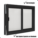 Ver imagem 7 de Vitro 2 Folhas Janela de Banheiro A40l40 Despensa Ventilação em Aluminio Preto e Policarbonato