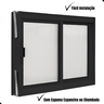 Vitro 2 Folhas Janela de Banheiro A40l40 Despensa Ventilação em Aluminio Preto e Policarbonato - 7