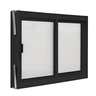 Vitro 2 Folhas Janela de Banheiro A40l40 Despensa Ventilação em Aluminio Preto e Policarbonato - 1