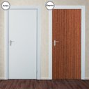 Ver imagem 1 de Adesivo Decorativo de Porta - Madeira - 120pt