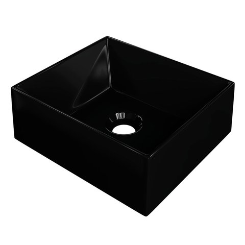 Cuba Pia de Apoio para Banheiro Retangular 30cm Joy C08 Preto - Mpozenato