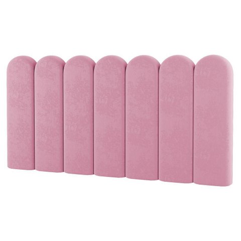 Painel Cabeceira Cama Box Casal King Size Lana 195cm Suede Rosa - Desk Design