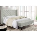 Ver imagem 5 de Cabeceira Cama Box Solteiro 90cm e Recamier Vicenza Veludo Prata S04 - D'Rossi
