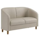 Ver imagem 1 de Poltrona Namoradeira 2 Lugares Aura 120 cm Pes Madeira Courino Tcs 725 Moll