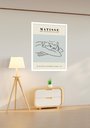 Ver imagem 1 de Quadro Decorativo Matisse Mulher Linhas - 70x50cm:moldura Branca