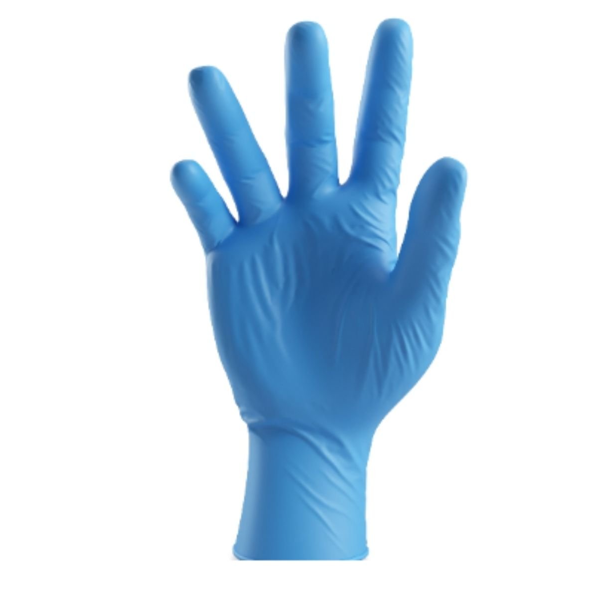Luva Nitrílica Descartável Sensi Soft Caixa com 100un Volk Proteção Química Azul - 1