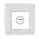 Ver imagem 3 de Cúpula de Abajur 23x13x13cm Tecido Algodão Soquete Nacional Ref 49