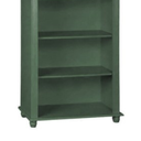 Ver imagem 3 de Estante para Livros de Madeira 4 Prateleiras Pés Torneados Sevilha - Verde Kalle Laca